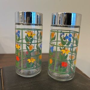 Anchor Hocking Nina Greenhouse Salt & Pepper Shakers